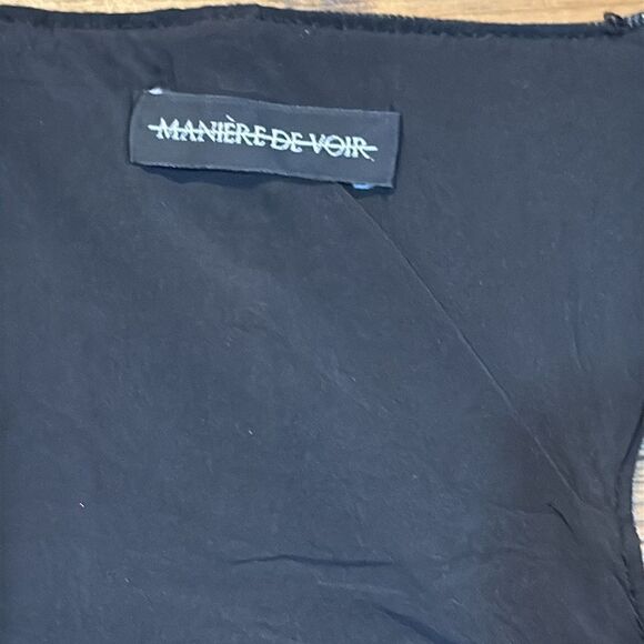 Rhinestone denim corset C25 - Picture 4 of 7